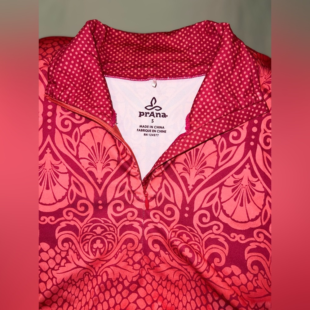 prAna Spitfire 1/4 Zip Long Sleeve lightweight stretch Dress​ Size S
